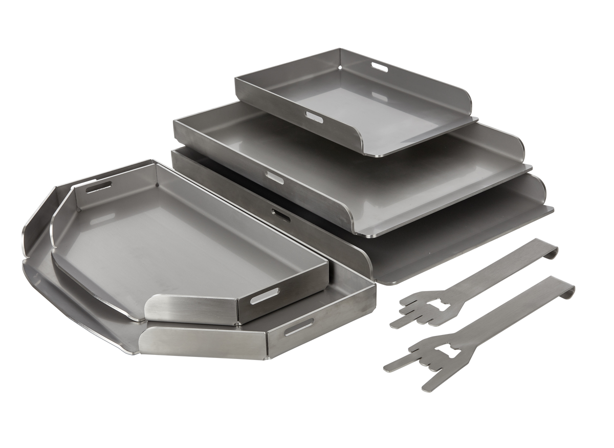 Edelstahl Grillplatten Burgerplatten Plancha verschiedene Größen V2A